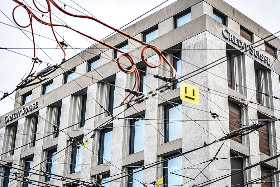 Credit Suisse Group AG office building in Geneva, Switzerland,  May 31, 2022.
Image: Jose Cendon/Bloomberg via Getty Images