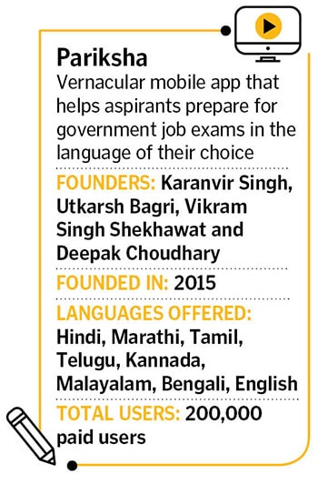  Tarun Saini of Vidyakul has hired local teachers, who sit out of studios in their respective locations and teach in different languages
Image: Madhu Kapparath