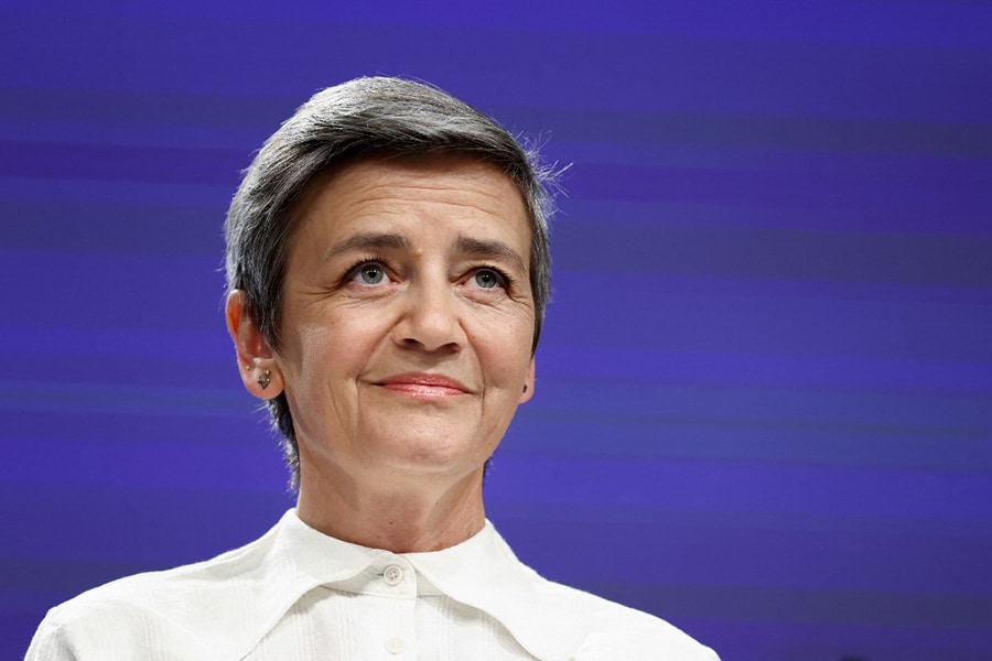 Margrethe Vestager, the European Commissioner for Competition. (Credits: Kenzo TRIBOUILLARD / AFP)

