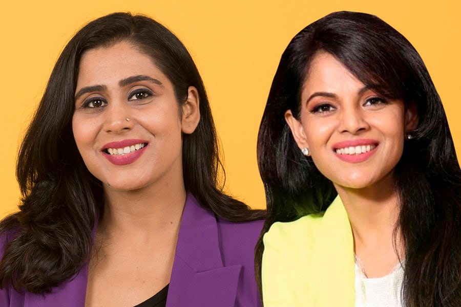 Ghazal Alagh, co-founder of Honasa Consumer (Left) and Namita Thapar, executive director, India business at Emcure Pharma are featured on 'Asia’s Power Business-women’ list by Forbes Asia which features 20 outstanding women in business across the Asia-Pacific region