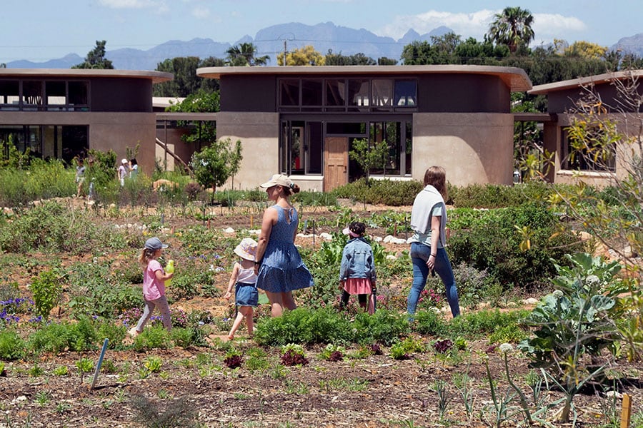 A general view of the Green School South Africa campus
Image: Rodger Bosch/ AFP 