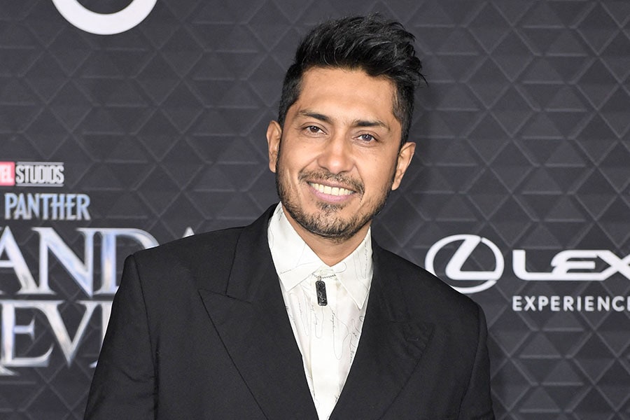 Mexican actor Tenoch Huerta arrives for the world premiere of Marvel Studios' 