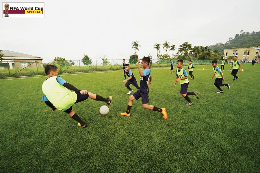 The Regional Sports Training Centre in Saidan, Kolasib—a picturesque football ground with an artificial grass turf
Image: Mexy Xavier