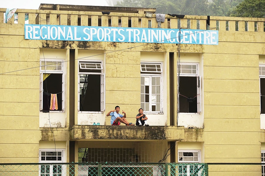 The Regional Sports Training Centre in Saidan, Kolasib—a picturesque football ground with an artificial grass turf
Image: Mexy Xavier