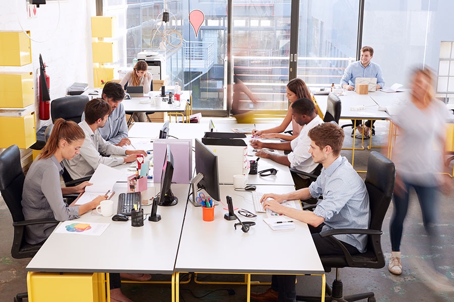 Periodically there are articles heralding the end of the open floor plan office, and yet the end doesn’t fully arrive. Image: Shutterstock