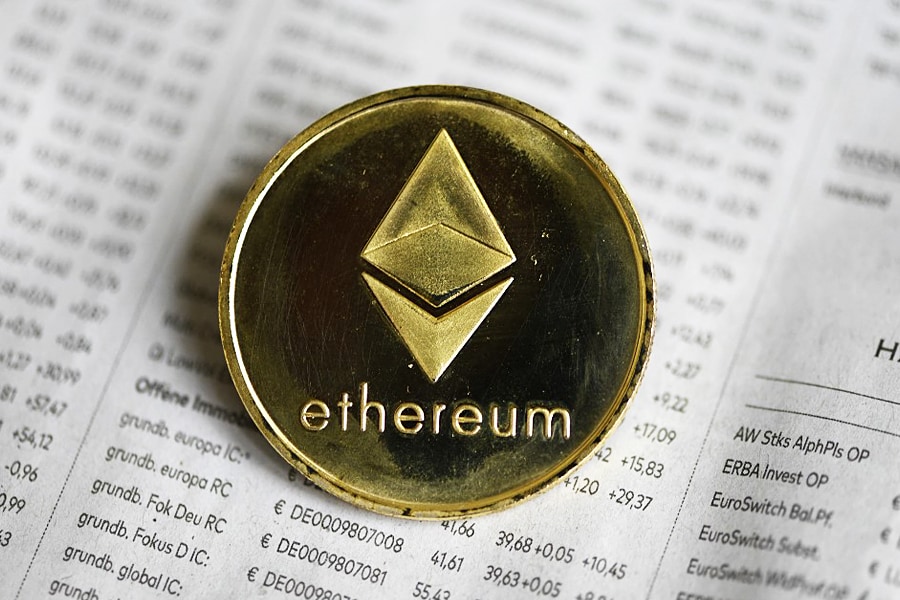 Developers have spent years working on a more energy-efficient version of the ethereum blockchain, a digital ledger that underpins a multibillion dollar ecosystem of cryptocurrencies, digital tokens (NFTs), games and apps.  Image: Ina Fassbender/AFP