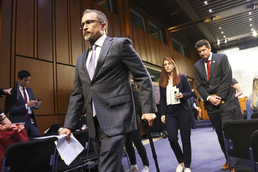 Peiter “Mudge” Zatko, former head of security at Twitter, leaves after testifying before the Senate Judiciary Committee on data security at Twitter, on Capitol Hill, September 13, 2022 in Washington, DC. Zatko claims that Twitter's widespread security failures pose a security risk to user's privacy and information and could potentially endanger national security.
Image: Kevin Dietsch/Getty Images via AFP 