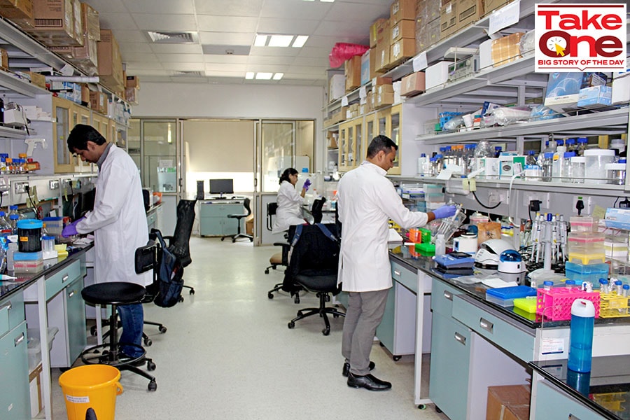 One of the labs in the Centre for Cellular and Molecular Platforms (C-Camp)