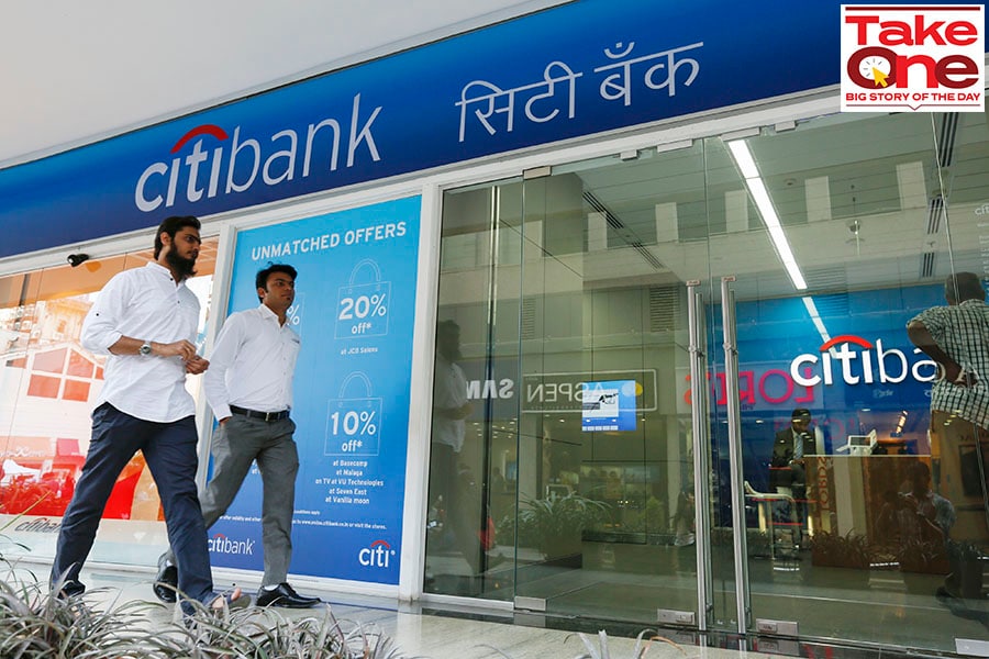 Citibank India’s <img.4 billion sale of its consumer banking business to Axis Bank in 2022-23
Image: Vivek Prakash/Bloomberg via Getty Images