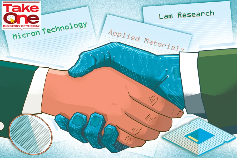 In December 2021, the Indian government announced a  billion package to incentivise the manufacturing of semiconductors in India; Illustration by: Chaitanya Surpur