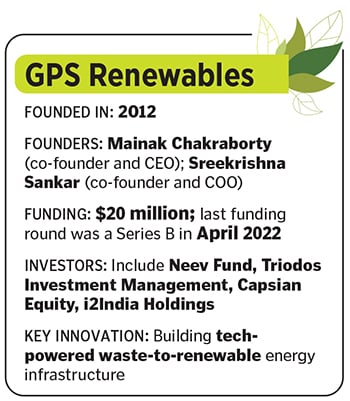 (L to R) Mainak Chakraborty, Co-founders and  CEO, and Sreekrishna Sankar COO, of GPS Renewables
Image:  Vikas Babu for Forbes India