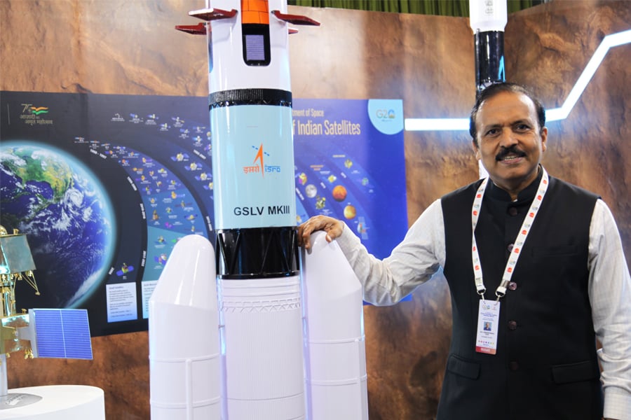 S Unnikrishnan Nair, the Head of the Vikram Sarabhai Space Centre (VSSC). Image: Getty Images