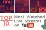 Top 10 most viewed YouTube live streams in the world