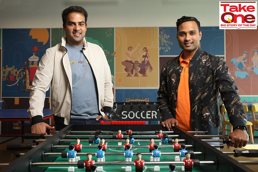  (L To R) Neetish Sarda, founder and Harsh Binani, co-founder of Smartworks. Image: Selvaprakash Lakshmanan