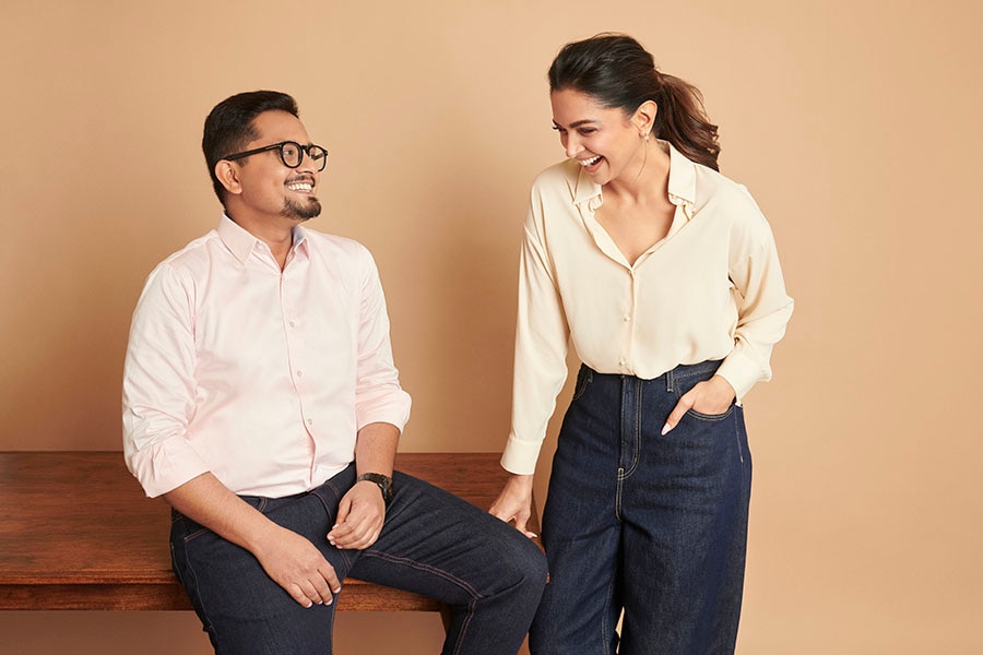 Jigar Shah and Deepika Padukone, co-founders, 82 East