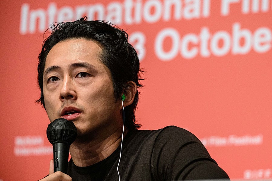 US actor Steven Yeun (seen here at Busan) stars in 