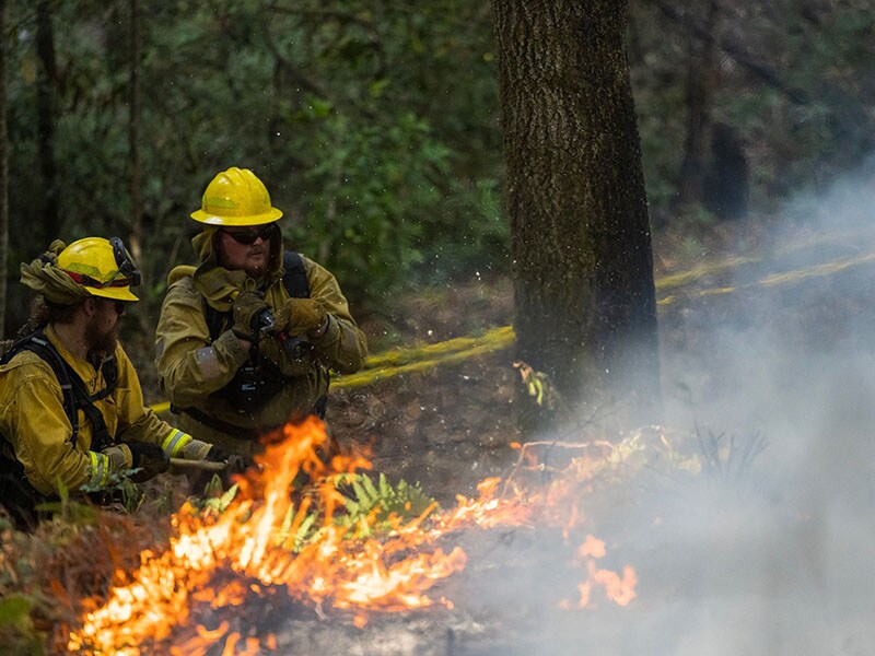 Fight fire with fire: Controlled burns stem California blazes