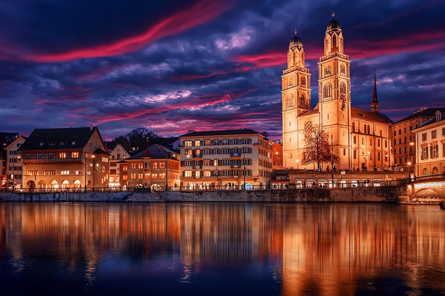 Zurich, Switzerland, is the European city with the most satisfied residents in Europe.
Image: Shutterstock