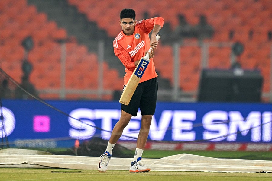 Shubman Gill; Photo by Money SHARMA / AFP