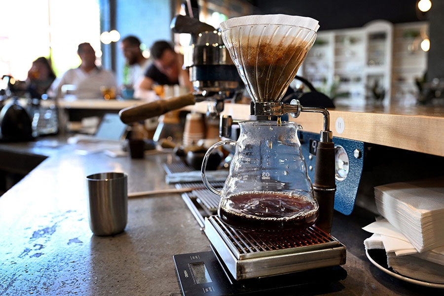 Coffee being filtered at the Proud Mary cafe in Melbourne Coffee being filtered at the Proud Mary cafe in Melbourne
Image: William West / AFP©