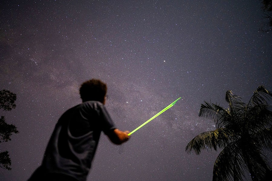 Astronomer Daniel Mello, from the Valongo Observatory at the Federal University of Rio de Janeiro. Image: Mauro Pimentel / AFP
