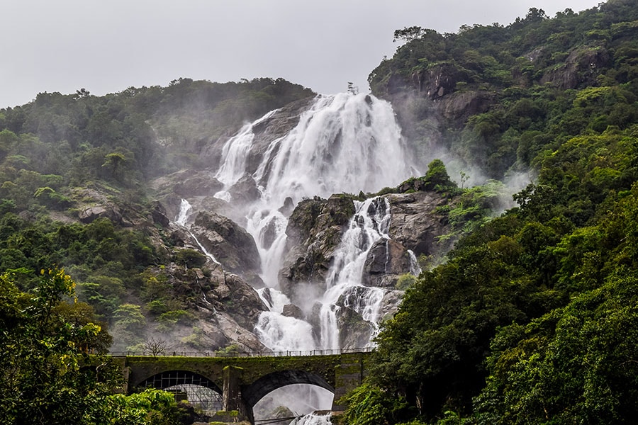 The Mahdeyi River cascades over the verdant cliffs and valleys of the Western Ghats in spectacular waterfalls like the Dudhsagar before morphing into the Mandovi River at Goa.
Image: Nomadographer/Shutterstock