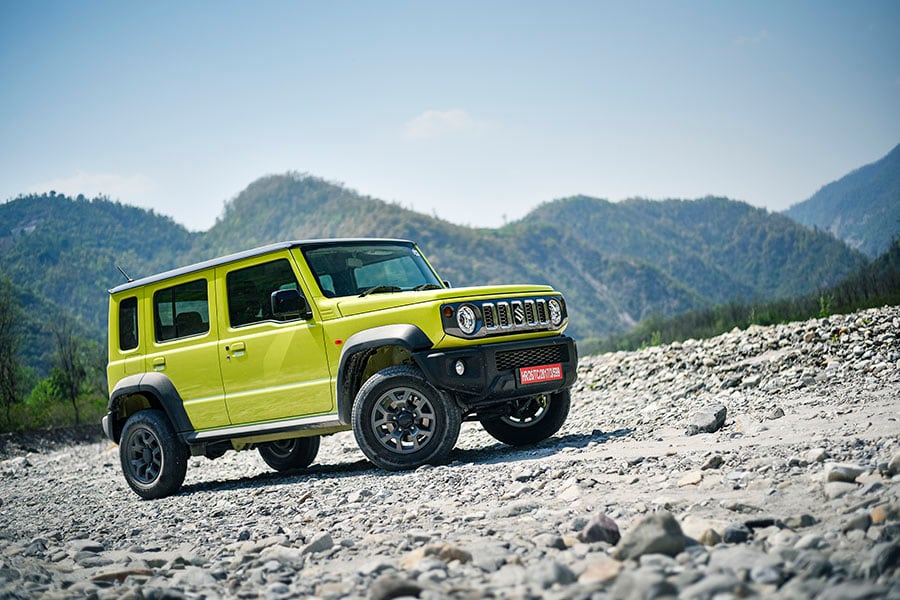 Maruti Suzuki Jimny primarily goes up against two competitors in the Indian market—the Mahindra Thar and the Force Gurkha. Image: Anis Shaikh