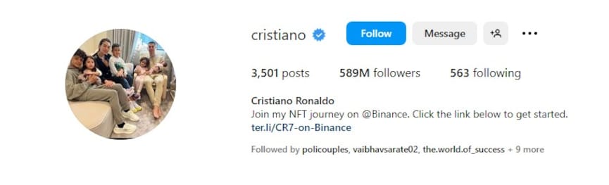 Top 10 People With Highest Followers On Instagram In 2024: Cristiano