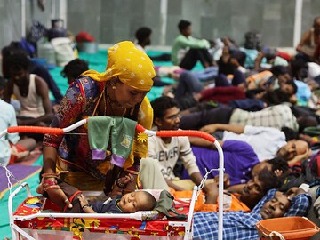 Photo of the day: Shelter from cyclone Biparjoy