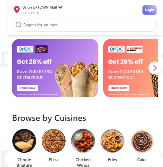  Ordering food on ONDC through Magicpin 