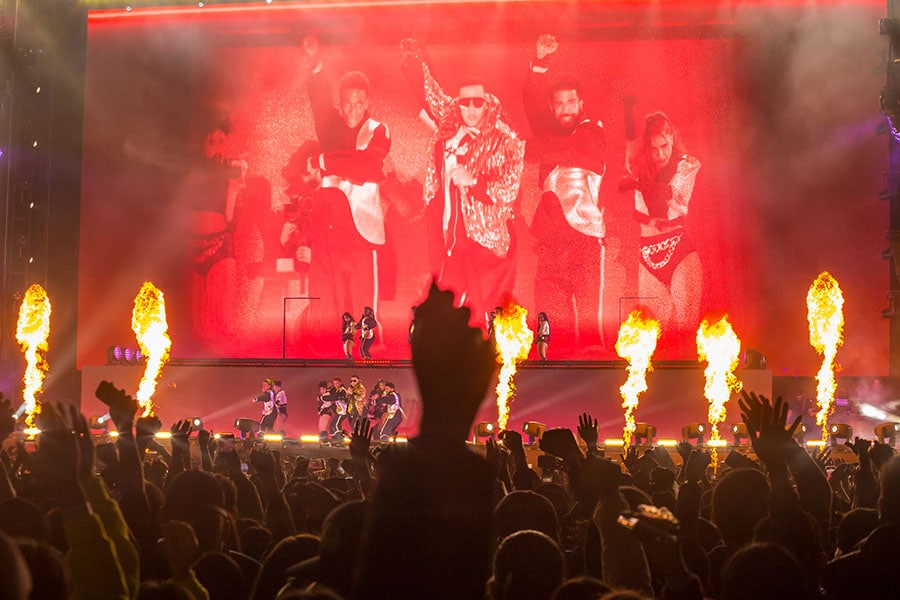 Daddy Yankee performs during a concert as part of the 'La Ultima Vuelta World Tour' at Estadio Mobil Super on November 23, 2022, in Monterrey, Mexico.