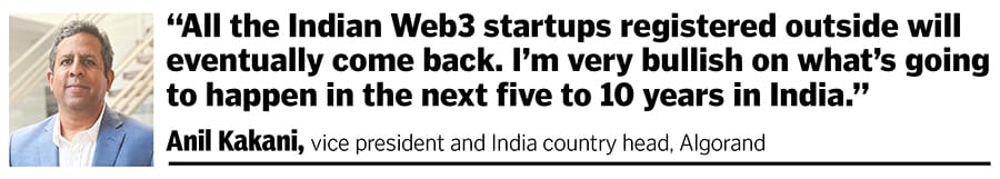 India is one of the fastest emerging countries in Web3 from a developer and provider standpoint. But there is still a long way to go in terms of adoption and user base. 
Illustration: Chaitanya Dinesh Surpur