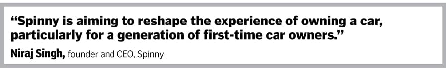 Niraj Singh, CEO & Founder, Spinny,  a full-stack used car retailing platform for new-age buyers.
Image: Madhu Kapparath