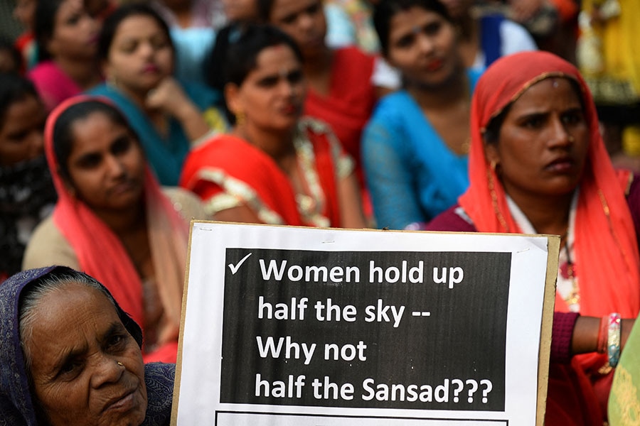 India is a signatory to the Convention on the Elimination of All Forms of Discrimination against Women (CEDAW), which requires the Government to adopt measures for the elimination of all forms of discrimination against women.
Image: Sajjad Hussain / AFP