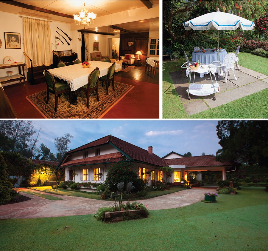 (Clockwise from left) The Belgadia Palace has 10 living areas, apart from 15 bedrooms as part of the homestay;  Akshita and
Mrinalika Bhanjdeo; the swimming pool
Image: Courtesy The Belgadia