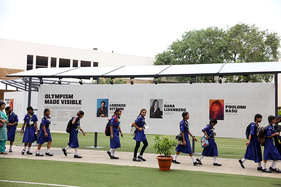 Italian artist Lorenzo Vitturi's photography series on children skateboarding in Cambodia on display at the NCPA, Mumbai 
Image: Lorenzo Vitturi