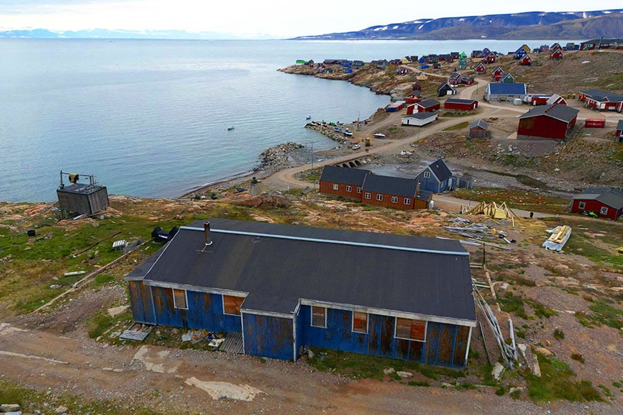 A partly restaured house that was used by French explorator Commandant Jean-Baptiste Charcot (1867-1936) in Ittoqqortoormiit, village of about 350 inhabitants in Scoresby Fjord Image: Olivier Morin / AFP©