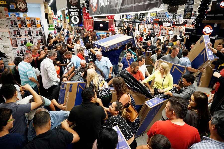 A file image of a sale in Sao Paolo, Brazil. Digital public infrastructure serves as the foundation upon which user-friendly digital products and services can be built to benefit large populations.
Image: Shutterstock