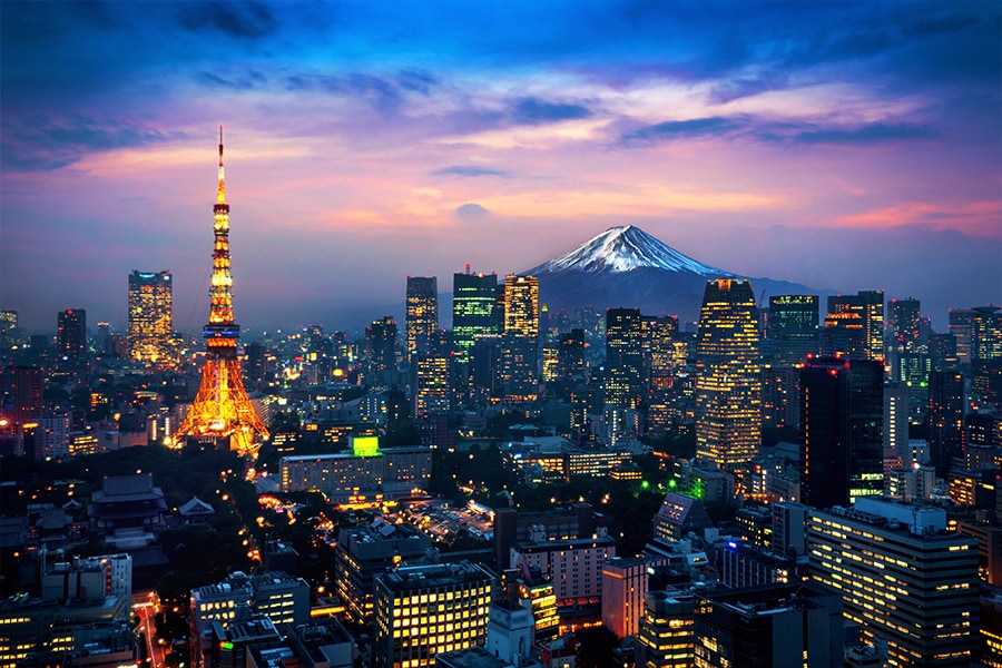 Tokyo, Japan. Image credit: Shutterstock