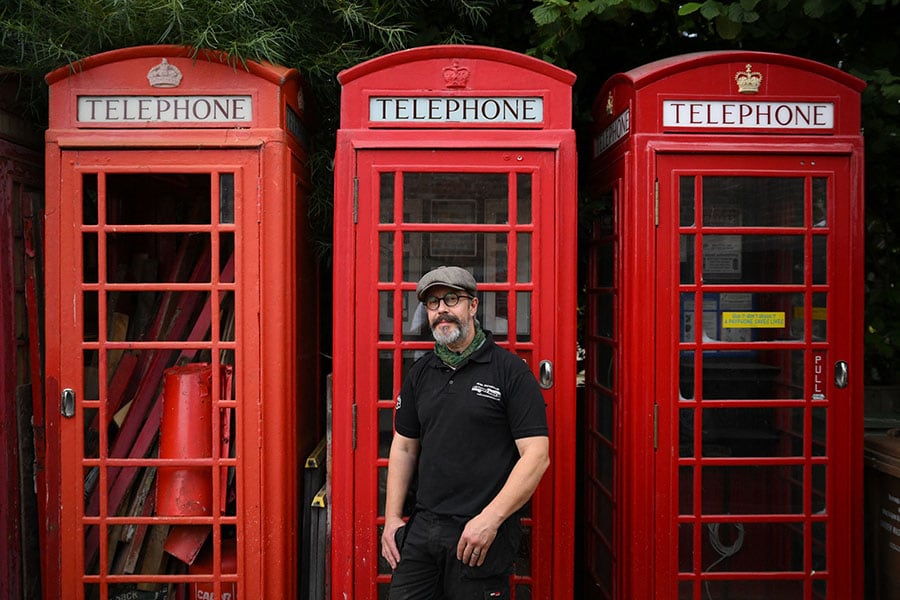 Emblematic of the UK worldwide, these sturdy red pillars first rolled out in the 1920s have endured everything from vandalism to the country's famously wet weather over the ensuing decades. Image: Daniel Leal / AFP©