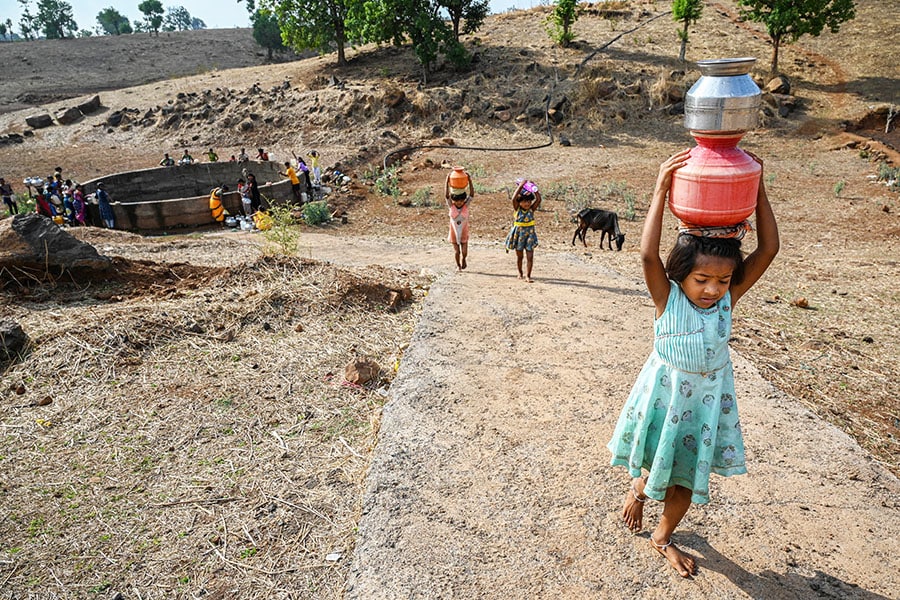 Following a dry August with monsoon rainfall the lowest in a century, September is expected to see normal rains, according to IMD
Image: Sankhadeep Banerjee/NurPhoto via Getty Images