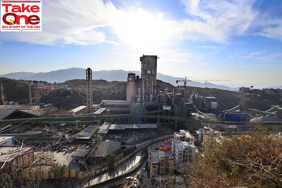 Ambuja Cements Limited plant owned by Adani Group is seen from a nearby village in Darlaghat, Solan district in the state of Himachal Pradesh, India, February 15, 2023.
Image: Anushree Fadnavis / Reuters