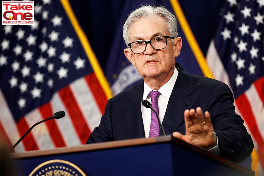 In the face of slowing inflation and strong consumer spending, the Jerome Powell of Federal Reserve announced that  interest rate will be kept steady, holding the benchmark borrowing rate to a range of 5.25% to 5.5%. Image: Chip Somodevilla/Getty Images 