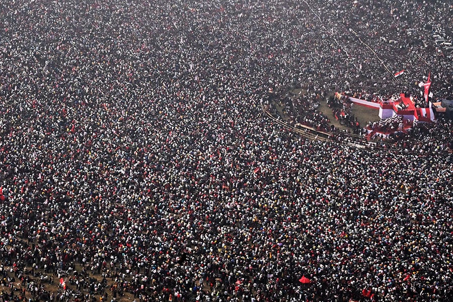 Most politicians understand the power of storytelling. People are more likely to remember and be inspired by a compelling narrative than just facts and figures. Image: Dibyangshu Sarkar/AFP 