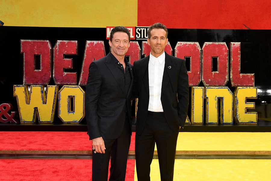 (L-R) Hugh Jackman and Ryan Reynolds attend the Deadpool & Wolverine World Premiere at the David H. Koch†Theater on July 22, 2024 in New York City. Image: Noam Galai/Getty Images for Disney/AFP