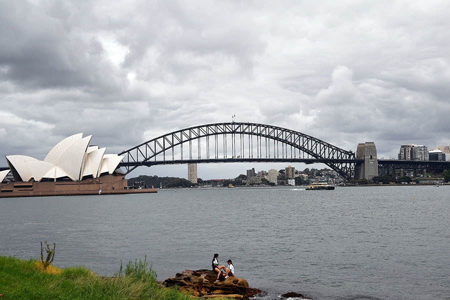 
The New South Wales state government warned Sydney could be 1.8 degrees Celsius (3.2 degrees Fahrenheit) warmer by 2050, and around double that by 2090, if warming is unchecked. 
Image: Saeed Khan / AFP©