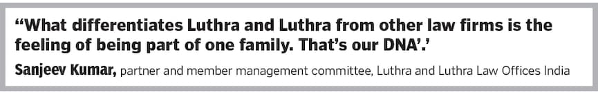 (sitting)Harry Chawla, managing partner, Luthra and Luthra and Sanjeev Kumar, partner and member management committee at Luthra and Luthra
Image: Madhu Kapparath