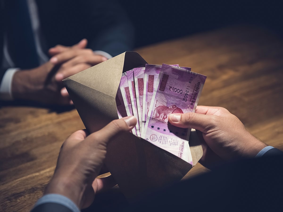 41% Indian businesses paid bribe several times in the past year. Image: Shutterstock