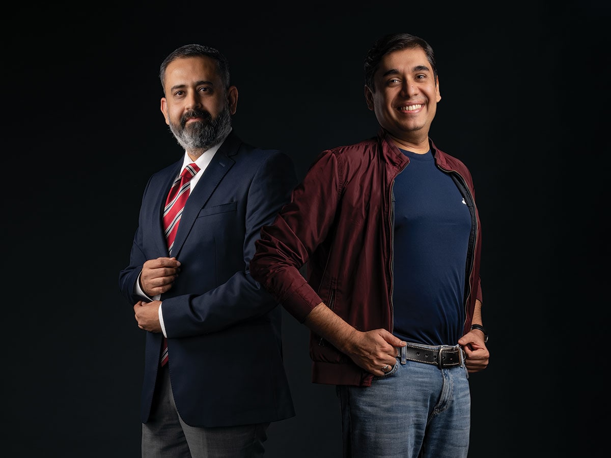 (Left)Rajat Diwaker, CEO, iD Fresh Food India and Naveen Tewari, founder and CEO, InMobi and Glance Image: Nishant Ratnakar for Forbes India