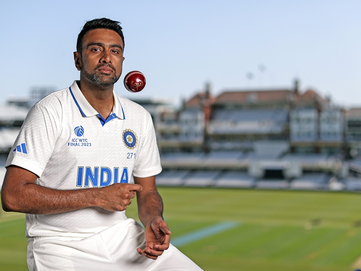 Ravichandran Ashwin of India poses for a portrait prior to the ICC World Test Championship Final 2023 at The Oval on June, 2023 in London, England. Image: Ryan Pierse-ICC/ICC via Getty Images